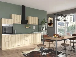 OPTIFIT Livorno290 Küchenzeile 270 cm ohne E-Geräte Wildeiche Nachbildung