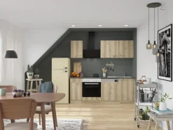 OPTIFIT Livorno290 Küchenzeile 210 cm ohne E-Geräte Wildeiche Nachbildung