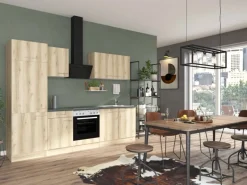 OPTIFIT Livorno290 Küchenzeile 270 cm Wildeiche Nachbildung