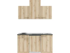 OPTIFIT Livorno290 Miniküche 150 cm Wildeiche Nachbildung
