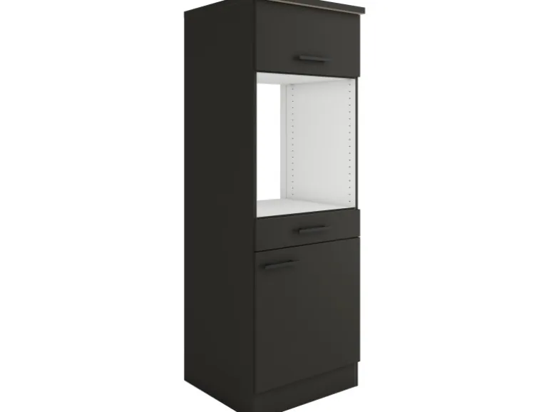 OPTIFIT Madrid420 Küchen-Geräteumbauschrank 60 cm Anthrazit Matt