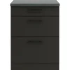 OPTIFIT Madrid420 Küchen-Unterschrank 60 cm Anthrazit Matt