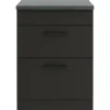OPTIFIT Madrid420 Küchen-Unterschrank 60 cm Anthrazit Matt
