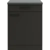 OPTIFIT Madrid420 Küchen-Unterschrank 60 cm Anthrazit Matt