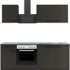 OPTIFIT Madrid420 Küchenzeile 210 cm ohne E-Geräte Anthrazit
