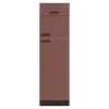 OPTIFIT Nizza407 Küchen-Geräteumbauschrank 60 cm Rostrot