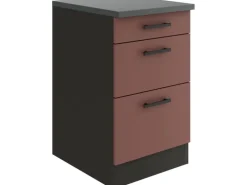OPTIFIT Nizza407 Küchen-Unterschrank 50 cm Rostrot
