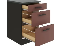 OPTIFIT Nizza407 Küchen-Unterschrank 50 cm Rostrot