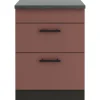 OPTIFIT Nizza407 Küchen-Unterschrank 60 cm Rostrot
