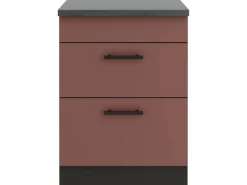 OPTIFIT Nizza407 Küchen-Unterschrank 60 cm Rostrot