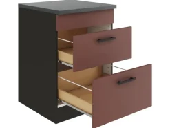 OPTIFIT Nizza407 Küchen-Unterschrank 60 cm Rostrot