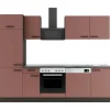 OPTIFIT Nizza407 Küchenzeile 270 cm ohne E-Geräte Rostrot