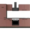 OPTIFIT Nizza407 Küchenzeile 270 cm Rostrot