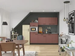 OPTIFIT Nizza407 Küchenzeile 210 cm Rostrot