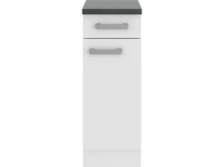 OPTIFIT Oslo214 Küchen-Unterschrank 30 cm Feinstruktur Weiß