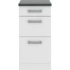 OPTIFIT Oslo214 Küchen-Unterschrank 40 cm Feinstruktur Weiß