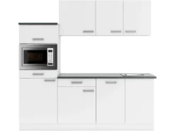 OPTIFIT Oslo214 Küchenzeile 210 cm ohne E-Geräte Weiß