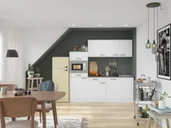 OPTIFIT Oslo214 Küchenzeile 210 cm ohne E-Geräte Weiß