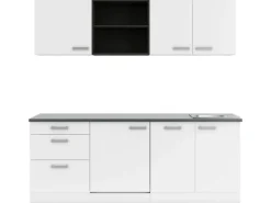 OPTIFIT Oslo214 Küchenzeile 210 cm Weiß