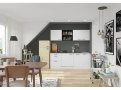 OPTIFIT Oslo214 Küchenzeile 210 cm Weiß
