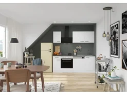 OPTIFIT Oslo214 Küchenzeile 210 cm Weiß