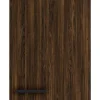 OPTIFIT Rimini409 Küchen-Oberschrank 45 cm Rillendekor Nussbaum