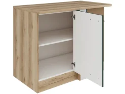 OPTIFIT Savona405 Küchen-Eck-Unterschrank 110 cm Steingrün