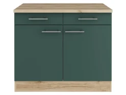 OPTIFIT Savona405 Küchen-Unterschrank 100 cm Steingrün