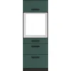 OPTIFIT Verona405 Küchen-Geräteumbauschrank 60 cm Steingrün