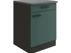 OPTIFIT Verona405 Küchen-Unterschrank 60 cm Steingrün