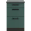 OPTIFIT Verona405 Küchen-Unterschrank 50 cm Steingrün