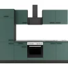 OPTIFIT Verona405 Küchenzeile 270 cm ohne E-Geräte Steingrün