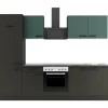 OPTIFIT Verona405/Madrid420 Küchenzeile 270 cm Steingrün / Anthrazit