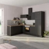Optifit Winkelküche Optikoncept Ingvar ohne E-Geräte 270 cm Anthrazit