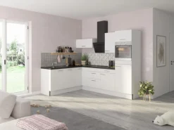 Optifit Winkelküche Optikoncept Rurik 270 cm Weiß