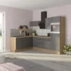 Optifit Winkelküche Optikoncept Linus 270 cm Anthrazit-Wildeiche Nachb.