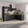 Optifit Winkelküche Optikoncept Ingvar ohne E-Geräte 270 cm Anthrazit
