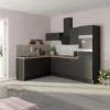 Optifit Winkelküche Optikoncept Ingvar ohne E-Geräte 270 cm Anthrazit