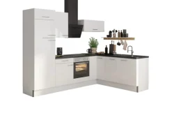 Optifit Winkelküche Optikoncept Rurik ohne E-Geräte 270 cm Weiß