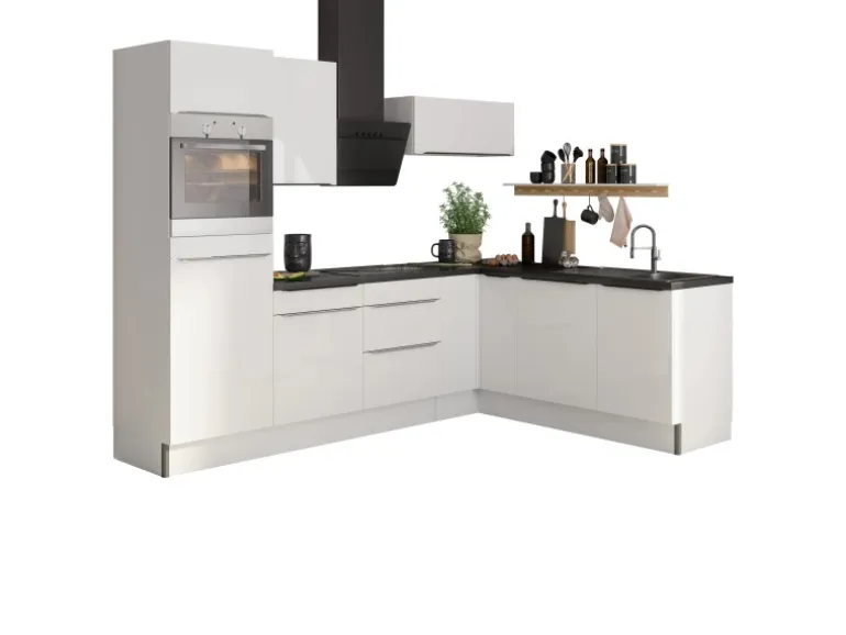 Optifit Winkelküche Optikoncept Arvid 270 cm Weiß