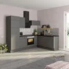 Optifit Winkelküche Optikoncept Mats ohne E-Geräte 270 cm Basaltgrau