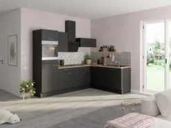 Optifit Winkelküche Optikoncept Ingvar 270 cm Anthrazit