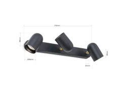 Orion Leuchten Strahler Bradley 3 x GU10 Schwarz