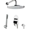 PaulGurkes Dusch Komplett Set Unterputz Regendusche oval Luxus Brauseset