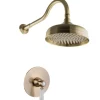 PaulGurkes Dusch-Set Unterputz Antik Messing Retro Bronze Duschsystem