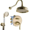 PaulGurkes Duschsystem Antik Set Unterputz Regendusche Retro Nostalgie