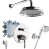 PaulGurkes Duschsystem Retro Nostalgie Regendusche Unterputzarmatur