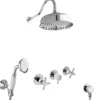 PaulGurkes Nostalgie Dusch Set Unterputz Regendusche Retro