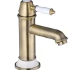 PaulGurkes Nostalgie Wasserhahn Einhandmischer Retro Waschtischbatterie
