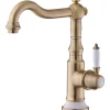 PaulGurkes Nostalgie Wasserhahn Messing Waschtischarmatur Küchenarmatur